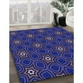 thumbnail image 3 of Ahgly Company Machine Washable Indoor Rectangle Transitional Midnight Blue Area Rugs, 3' x 5', 3 of 7