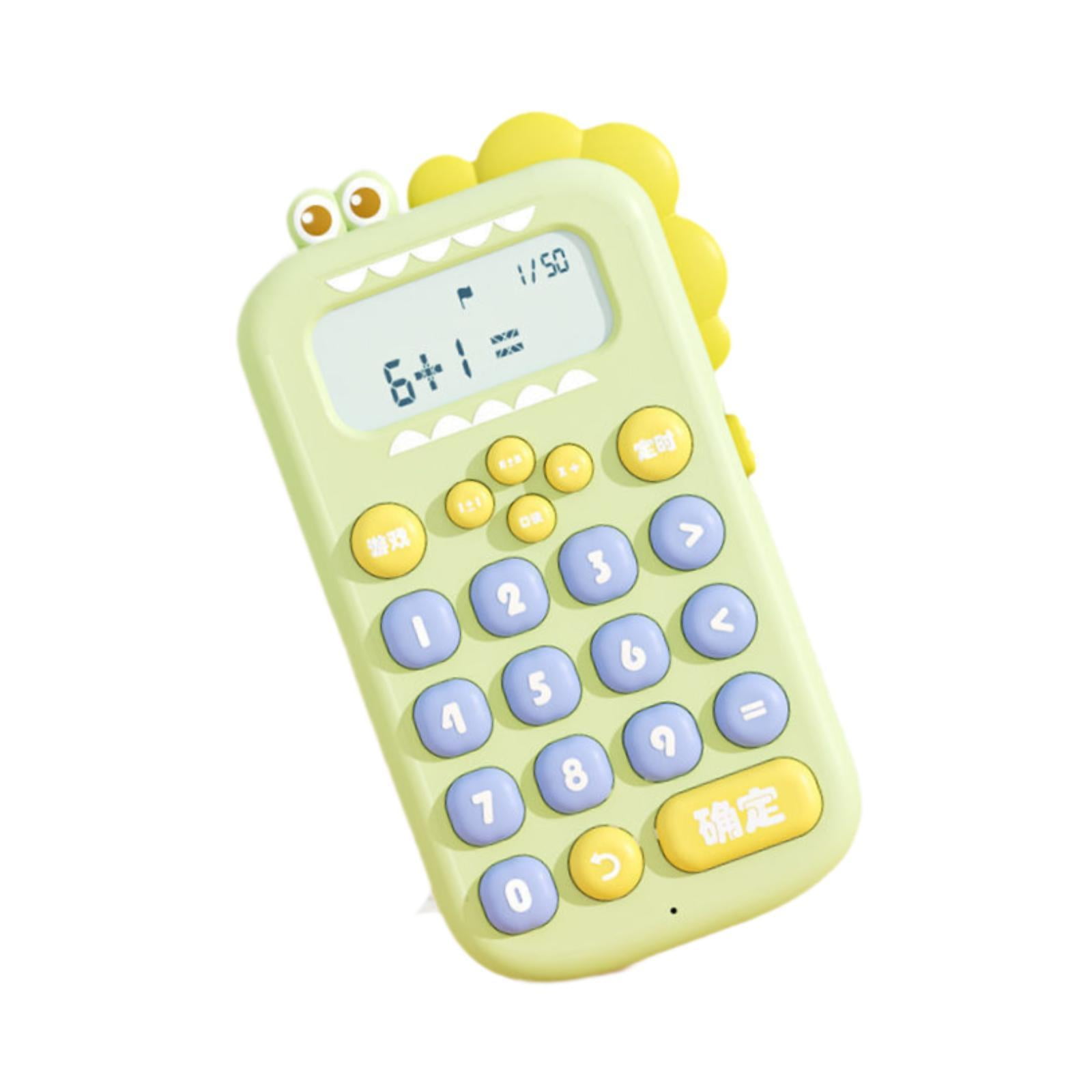 LeeQinersw Dinosaur Calculator Office Desktop Calculator Teaching Aids Intelligent Learning Green
