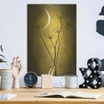 thumbnail image 6 of Luxe Metal Art 'Yellow Crescent Moon' by Philippe Sainte-Laudy, Metal Wall Art, 12"x16", 6 of 9