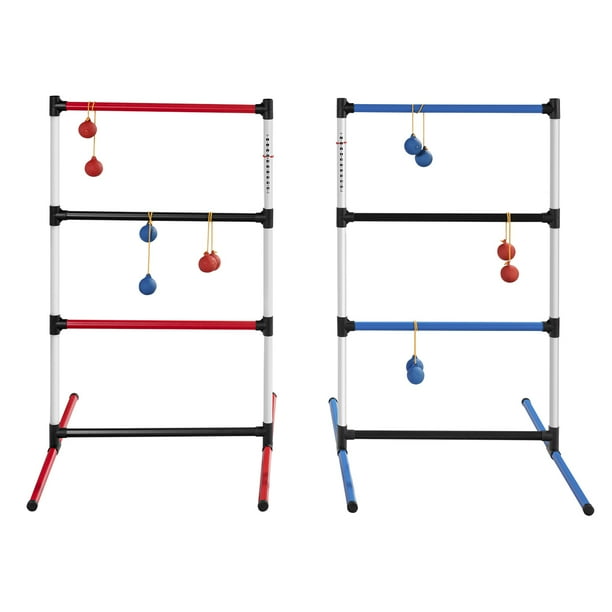 Topbuy Portable Ladder Toss Set 12 Balls Outdoor Lawn Family Game Set
