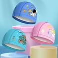 thumbnail image 3 of Bonnet de Bain pour Enfants Impression Mignonne Revêtement PU Protection Féminine Imperméable, 3 of 8