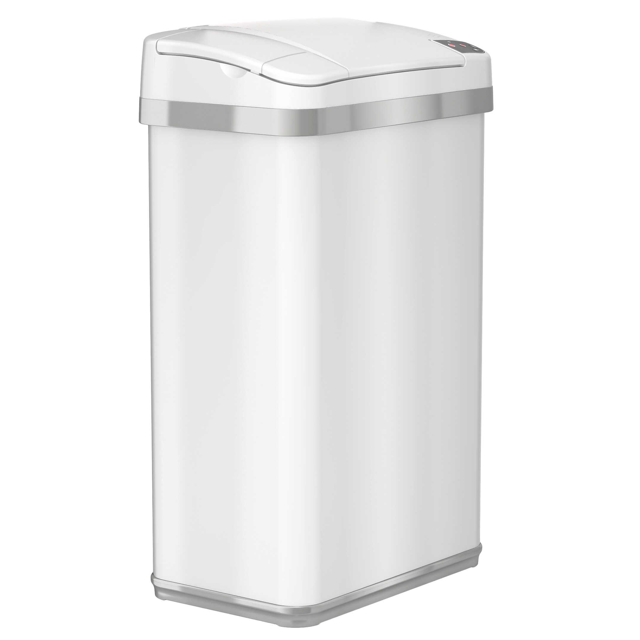 Halo Sensor Trash Can w/AbsorbX Odor Control and Fragrance White 4 Gal