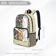 thumbnail image 7 of Xoenoiee Capybara Pencil Ruler Brush Print Transparent Clear Backpack for Girls PVC School Bag with Handle Transparent School Bookbag Daypack with Zipper Pocket for Camping Outdoor Travel Sports, 7 of 7