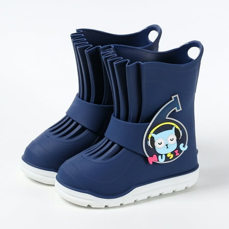 

Boys Rain Boots Cartoon Print Waterproof Non-Slip Rain Shoes For Toddlers Kids Newborn Infant