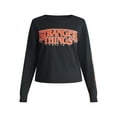 thumbnail image 5 of Stranger Things Graphic Cropped Tee with Long Sleeves, Women’s and Women’s Plus, 5 of 5