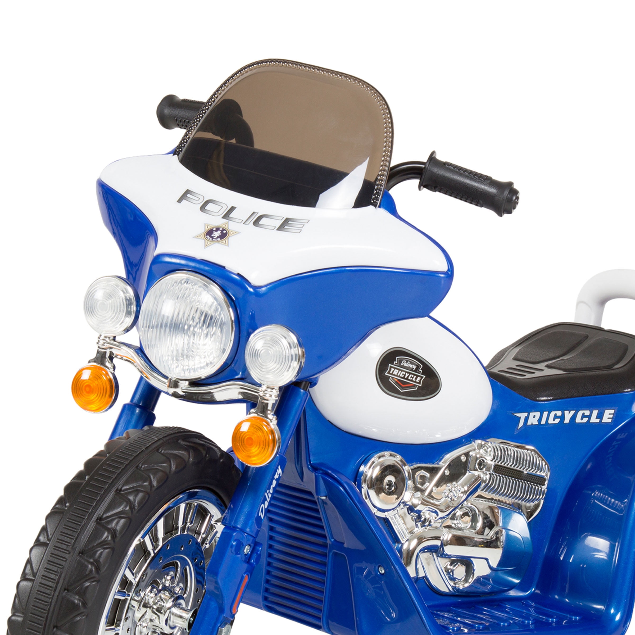 Lil' Rider 3-Wheel Kids Motorcycle Police Decal for Ages 3 to 6