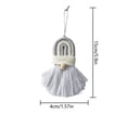 thumbnail image 3 of Fiudx Adorno de Papá Noel, Diseño Artesanal de Cuerda de Algodón, Decoración de Ensueño para El Árbol de Navidad, Elegante Regalo Navideño, Adorno para La Pared Del Hogar, Accesorio para Fiestas Navi, 3 of 7