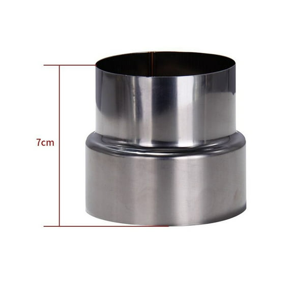 1pc Stove Pipe Extension Reduction Connector Stainless Steel Flue Pipe Reducer Tubing Connector Chimney Adaptor ConversionJoint