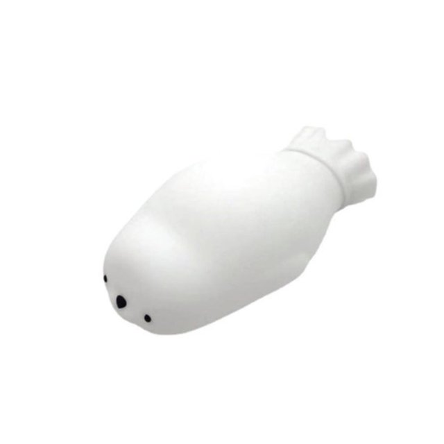 Monstrate Calentador de manos Bolsa de agua caliente de mano Animal Calentador de microondas Invierno Cálido Clima frío Color sólido Reutilizable Hogar Suministros térmicos Blanco Monstrate HA071694-01