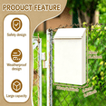 thumbnail image 5 of Wall Mounted Mailbox Drop Box with Lock Metal Postbox Wall Hanging Mail Box Newspaper Holder Box for Gate Outside House Decor whit, 5 of 7