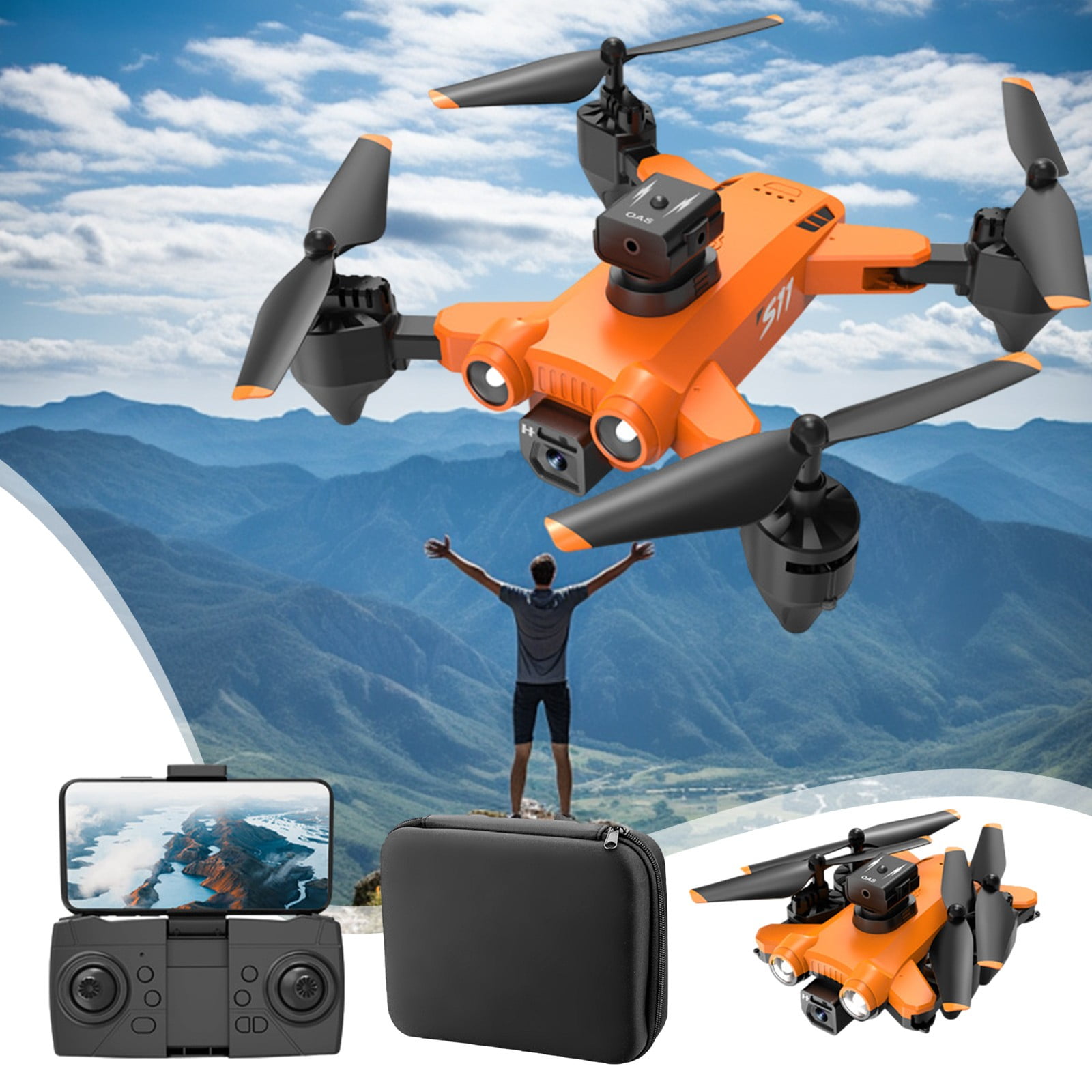 Sky Rider Mini Quadcopter Drone with Camera and Video, DRC377
