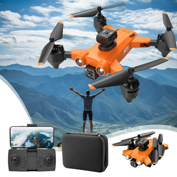 YZEGDCH Drones, Foldable Mini Nano RC Drone, Brushless Motor Quadcopter for New Pilots
