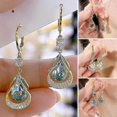 thumbnail image 2 of 1 Pair Sparkling Water Drop Earrings Exquisite Craftsmanship Unique Gift Women's Earrings----Blue--Product code 82957 Blue, 2 of 5
