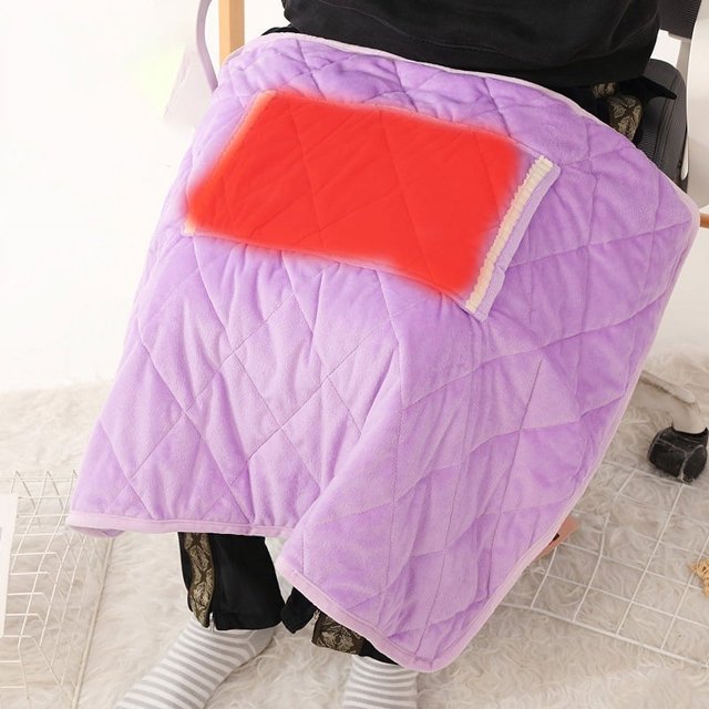 USB Heated Blanket Heated Shawl Portable Electric Blanket Plush Flanne Wearable Heated Throw Blanket for Home&Outdoor Heating Pad