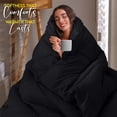 thumbnail image 4 of Edredón con relleno de edredón Utopia Bedding Queen, color negro, 4 of 8