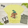 thumbnail image 2 of Cool Green Frog Toad Animal Sitting on Mushrooms Thinking T-Shirt Frog Lover Shirt Frog And Toad Mushroom Shirt Frog Lover Animal Tshirt, 2 of 8
