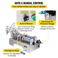 thumbnail image 4 of VEVOR Pneumatic Liquid Filling Machine 50-500ml, Liquid Filler Machine Double Heads, Bottle Filler Horizontal Automatic Stainless Steel Structure for Oil Water etc., 4 of 9