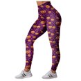 thumbnail image 5 of mgoYE Halloween Pjs Pants Women High Waisted Tummy Control Printed Soft Stretchy Workout Yoga Pants Womens Leggings Size M, 5 of 7
