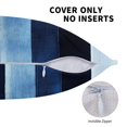 thumbnail image 5 of Multi-Size Linen Sofa Pillow Cover Invisible Zipper Open And Close Strong Use For Sofa Chair Garden Sofa Car Darkblue Stripe_4 20"X20", 5 of 8