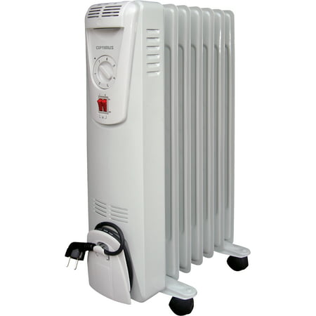 Optimus Electric Portable Oil-Filled Convection Radiator Heater, 