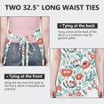 thumbnail image 6 of Pioneer Flower Floral Print Pattern Apron-Garden Aprons for Women with Pockets-Cotton Linen Waterproof Kitchen Cooking Gardening Aprons Adjustable for Kitchen,Cooking,BBQ and Salon 33x27 Inch, 6 of 7