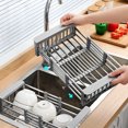 thumbnail image 4 of Extended Sink Drain Basket - Drain Basket for Kitchen Sink & Sink Drain Rack, Stainless Steel Retractable Heavy Duty Extender Basket, Ideal for Kitchen Sink Vegetable Washing & Food Drainage, 4 of 8