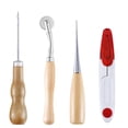 thumbnail image 3 of Juego De Herramientas De Costura De Cuero, Kit De Costura De Cuero, Herramienta De Costura De Costura A Mano Para Principiantes De Artesanía De Cuero De Lona Diy Moyic HA015209-00, 3 of 7