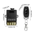 thumbnail image 3 of JIhuahe Dual Channel Wireless Relay Switch 30A - AC90-250V Heavy Duty Remote Control System with 2 Transmitters for Industrial Devices,black, 3 of 6
