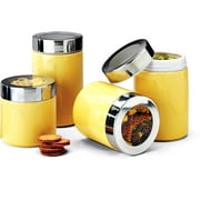 Ceramic Canister 4-Piece Set, Yellow