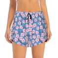 thumbnail image 4 of Lsque Orchids Flowers Printed Women's Running Shorts with Liner Pockets,Elastic Quick Dry Workout Athletic Gym Yoga Shorts,Womens High Waist Shorts-XX-Large, 4 of 9