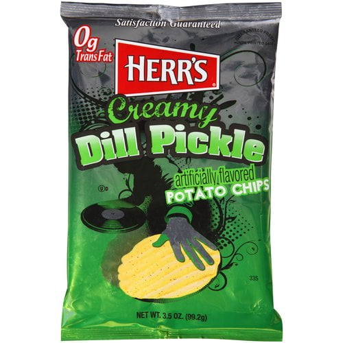 Herr's Creamy Dill Pickle Potato Chips, 3.5 Oz.