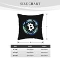 thumbnail image 4 of Velvet Decorative Throw Pillow Covers Set of 2, Soft Square Cushion Cover with Invisible Zipper Cryptocurrency Blockchain Bitcoin Printing, 16"x16", 4 of 7