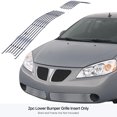 thumbnail image 3 of APS Compatible with Pontiac G6 2005-2009 Lower Bumper Stainless Steel Silver Billet Grille Insert P65131A, 3 of 7