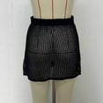 thumbnail image 5 of Fewfanhot Tummy Control Swimsuits for Women Beach Vacation Fishnet See Thru Tie Side Bathing Suit Cover Up Mini Skirt, 5 of 7