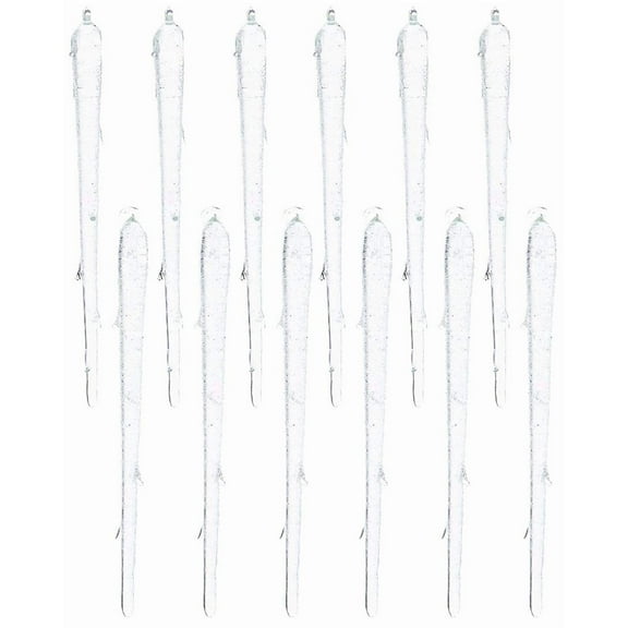 6-Piece Glass Icicle Ornament Set, 6.69-Inch – Kurt Adler Holiday Decoration