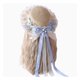thumbnail image 1 of Guardurnaity Sombrero de paja estilo girasol para mujer, sombrero con flores, sombrero estilo bosque, sombrero de paja con cinta para niña, Sombreros tipo+1, 1 of 6