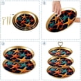 thumbnail image 4 of Starfish Plastic Discs Iron Pillar Jewelry Organizer Stand with 3 Removable Plates - Elegant Design for Home Decor, 4 of 6