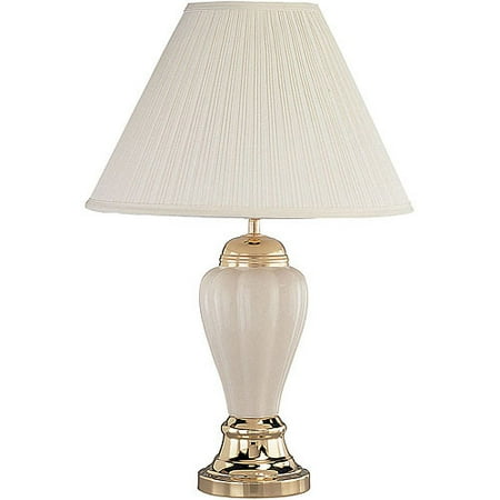 Ore International 27 Ceramic Table Lamp Ivory