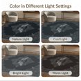 thumbnail image 7 of ODIKA 6'x9' Washable Area Rug Non-Slip, Easy Care, Goth Moth Academia Vintage Scroll Border Traction Boho Gothic Refined Structured for Family Room, Living Mater Bedroom, 7 of 7