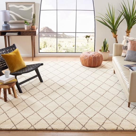 Safavieh Loft Dorothy Geometric Area Rug, Creme/Brown, 6' x 9'