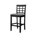 thumbnail image 4 of Home Design Azalea Counter Chairs (Set of 4), Black/Gray, Slat-back design, Padded seat, Comfortable seating, Sturdy frame, Modern minimalist style, Durable construction, 4 of 6