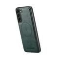 thumbnail image 7 of Compatible with Samsung Galaxy S22 Plus Magnetic Case, Classic Premium PU Leather TPU Hybrid MagSafe Ultra Slim Protective Skin Friendly Shockproof Case Cover for Samsung Galaxy S22 Plus, Green, 7 of 7