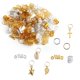 thumbnail image 4 of 140 piezas de joyería para el cabello anillos de para el cabello Dreadlocks puños metálicos adornos colgantes para de Yinane  anillos de trenza de pelo de mujer, 4 of 8