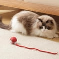 thumbnail image 5 of Indoor Cat Entertainment Essential: Red Smart Obstacle - Avoidance Interactive Cat Ball, 5 of 9