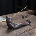 thumbnail image 7 of sunsanly Incense Stick Holder Decorative Frog Incense Holder Incense Burner Ash Catcher for Aromatherapy Yoga Meditation Stress Anxiety Relief, 7 of 7
