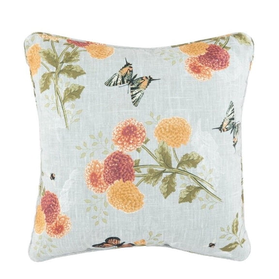 Lenox Butterfly Meadow Harvest Decorative Pillow 18" x 18" New Great Mothers Day
