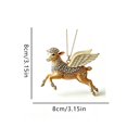 thumbnail image 3 of Dalxymotic Christmas Sheep Ornament, Ram Hanging Pendant Figurine, Rustic Farm Animal Tree Decor Accent, Holiday Decor Gift for Christmas Tree, Home, Mantel, Shelf, Window, Porch, 3 of 6