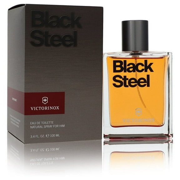 Victorinox Black Steel by Victorinox Eau De Toilette Spray 3.4 oz for Male