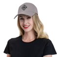 thumbnail image 7 of Jerusalem Cross Sandwich Cap Unisex Adjustable Adult Baseball Caps Casquette Hats Flat Cap, 7 of 7