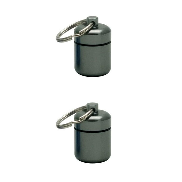 Naiovety Mini caja de pastillas, llavero de aleación de aluminio, botella, contenedor de tabletas para mochileros Type5 NO5 Naiovety CBP181363